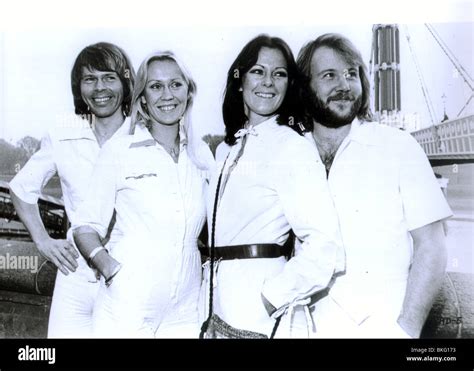 Abba The Movie 1977 Bjorn Ulvaeus Agnetha Faltskog Anni Frid Stock