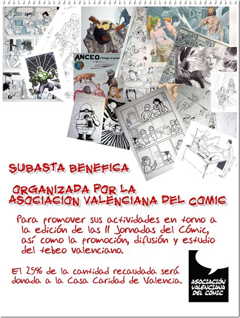 Asociación Valenciana del Cómic En marcha la I Subasta de Originales