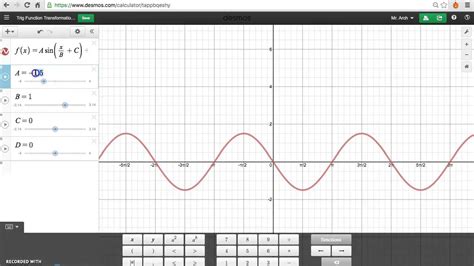 Trig Transformations Desmos Youtube