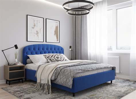 Кровати MOON FAMILY 1252 цвет Васильковый стиль Современный - купить по ...