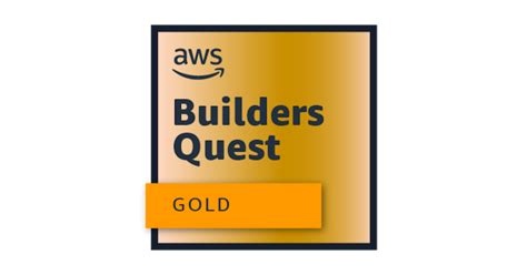 Aws Builders Quest Gold Level Credly