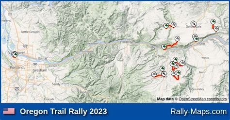 Maps | Oregon Trail Rally 2023 [ARA] | Rally-Maps.com