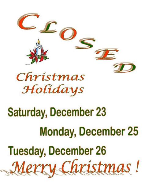 Notice Of Holiday Closure St Martin Parish Library