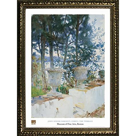 Framed Corfu The Terrace By John Singer Sargent 32x24 Art Print Poster