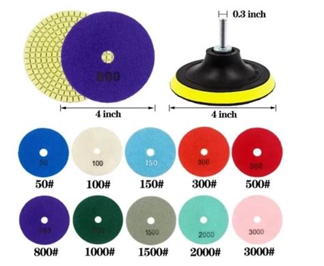 Buy 4 Inch Marble Granite Thread Backer Pad Convex Disc Diamond Convex