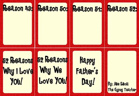 Cards Printable Reasons Why I Love You Printable Template Free