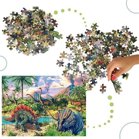 Castorland Puzzle Układanka 120 Elementów Dinosaur Volcanos Dinozaury