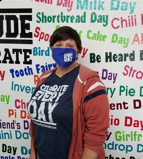 Blue Celebrate Every Day Face Mask