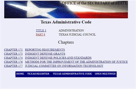 Rules Texas Indigent Defense Commission