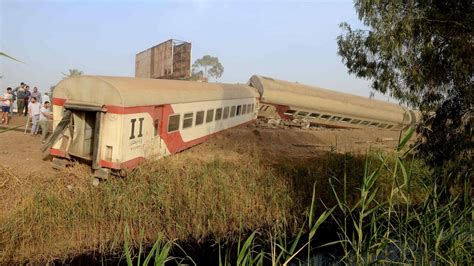 Acidente ferroviário no Egito deixa mortos e dezenas de feridos