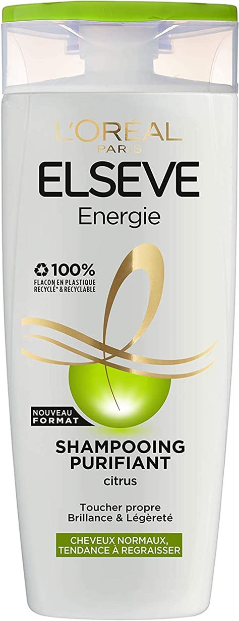 L Or Al Paris Elseve Energie Shampooing Purifiant Pour Cheveux Normaux