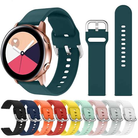 Bracelet En Silicone Souple Mm Mm Pour Samsung Galaxy Montre Active