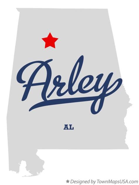 Map of Arley, AL, Alabama