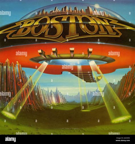 Don't Look Back Boston - Vintage vinyl album cover Stock Photo - Alamy