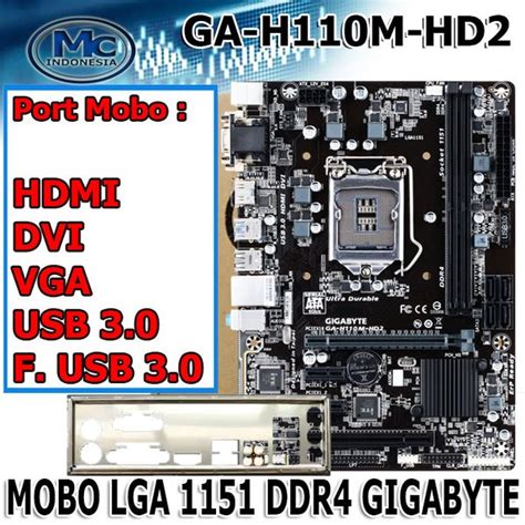 Jual Mobo Motherboard Mainboard H110 Onboard LGA 1151 Di Lapak Mides