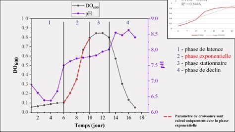 Graphique Présentant La Variation Du Ph Et La Croissance En Fonction Du