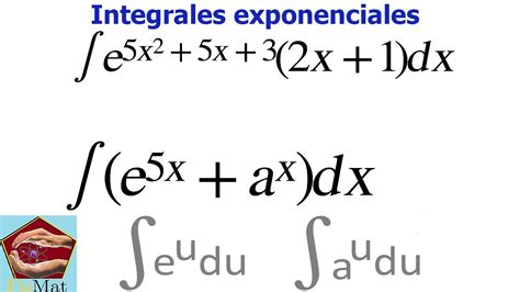 Integrales Exponenciales Eu Y Au Youtube