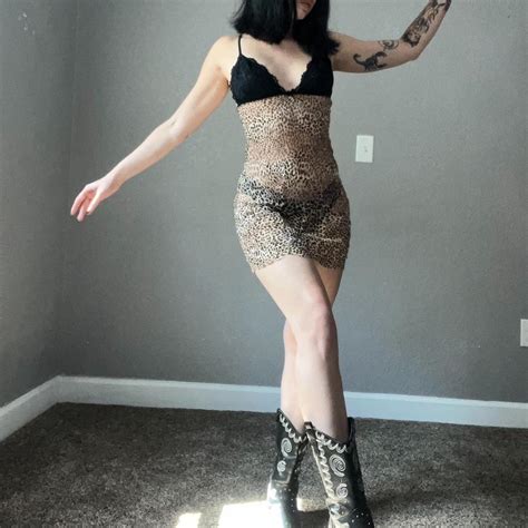 Victoria Secret Cheetah Print Lingerie Dress Tag Depop