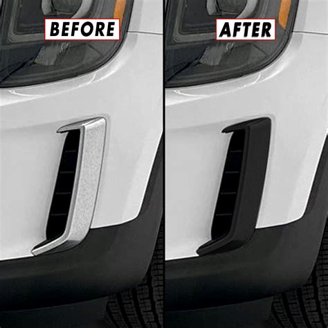 2020 2022 Kia Telluride Front Bumper Trim Chrome Delete Precut Vinyl Slickmod