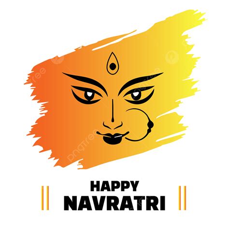 Maa Durga Clipart Transparent Background Durga Maa Happy Navratri