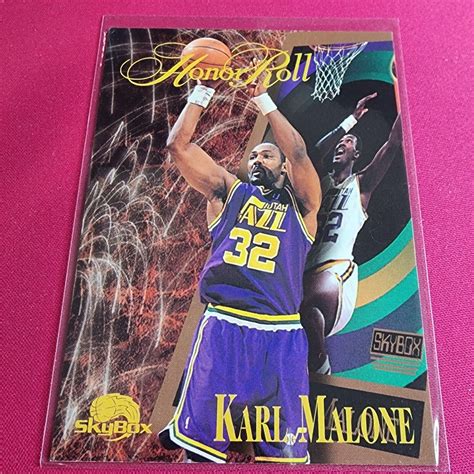 1996 UTAH JAZZ NBA Card KARL MALONE Skybox Honor Roll EBay