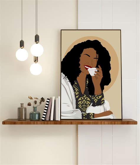 Digital Art Eritrean Woman Eritrean Art Black Art Black Etsy Canada