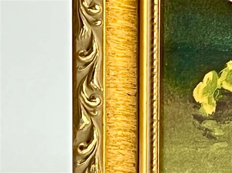 Vintage Gold Frame With Floral Art Print - Etsy