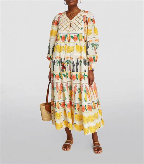 Womens Farm Rio Multi Patterned Midi Dress Harrods Uk