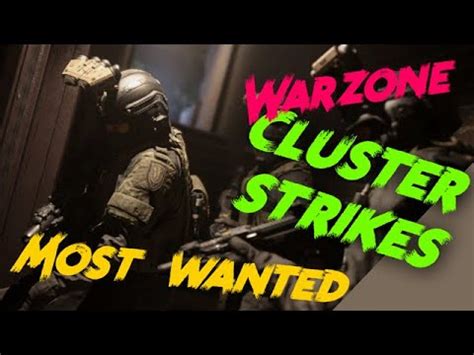 WARZONE 7 KILLS CLUSTER STRIKES YouTube