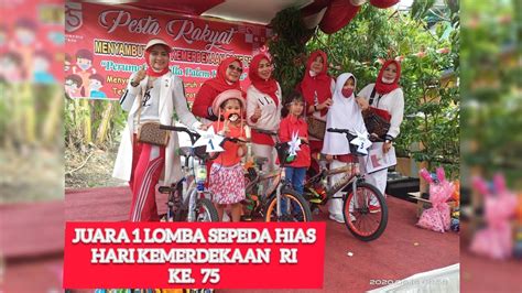 Juara Lomba Sepeda Hias Agustus Youtube