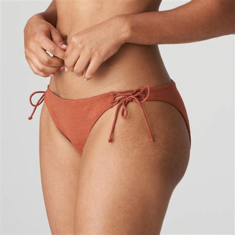 PrimaDonna Swim Manuia Bikini Hose mit Seitlichen Bändern Burnt Amber