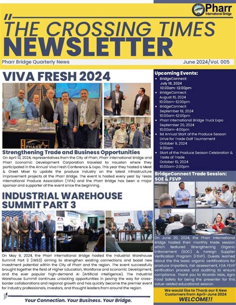 Bridge Newsletter June 2024 Pharr Reynosa Intl Bridge