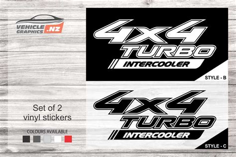 X Turbo Intercooler Decal Aftermarket Toyota Vehicle Decals