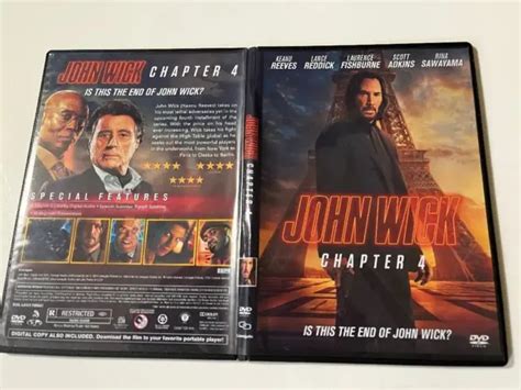 John Wick Chapter 4 Keanu Reeves 2023 Dvd Movie With All Region £13