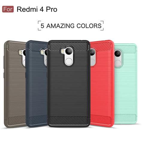 Xiaomi Redmi Pro Case Carbon Fiber Brushed Soft Silicone Tpu Cases