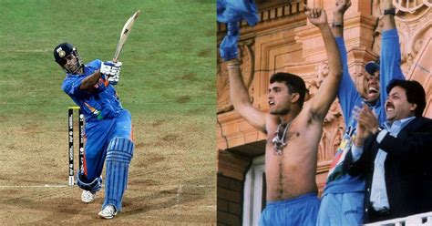 ms dhonis world cup winning  sourav gangulys shirt wave  lords