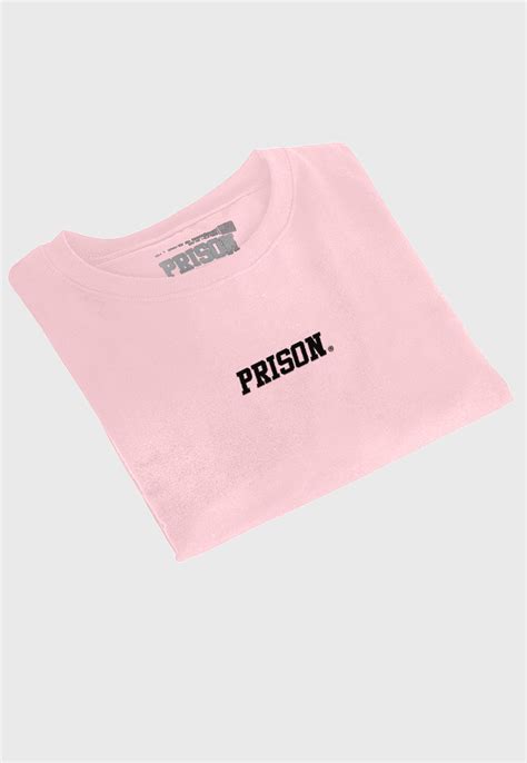 Compre Camiseta Prison Box Logo Pink Aqui Design Streetwear Hype Hip