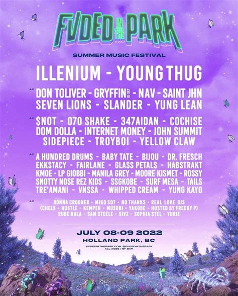 Fvded In The Park Lineup First Year Back Since Surrey Bc