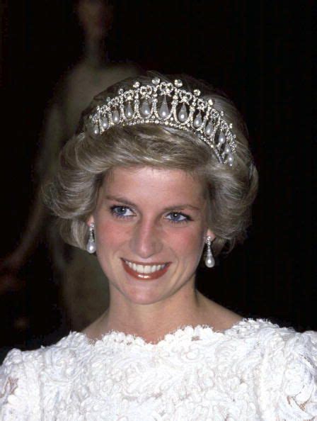 Princess Diana Smiling As She Attends A Dinner In Paris She Is News