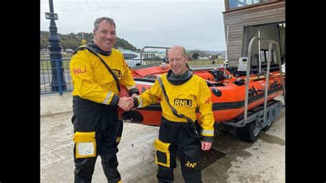 Llandudno Rnli Volunteer Ralph Hughes Completes Initial Lifeboat Crew