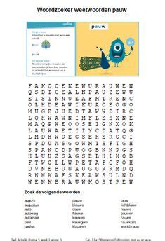 Idee N Over Woordzoeker Woordzoeker Leren Lezen Woordpuzzels