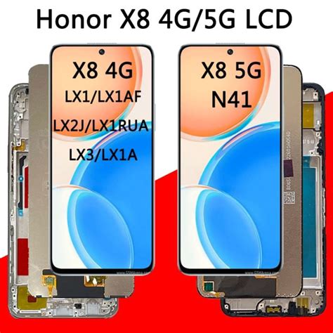 Original 6 5 For Honor X8 5G LCD VNE N41 Display Screen Touch