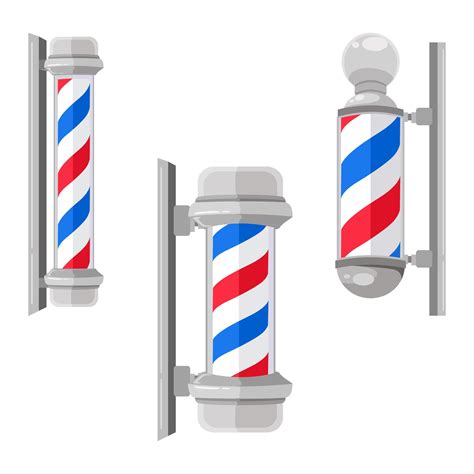 Vintage Barber Shop Pole Set 834949 Vector Art At Vecteezy