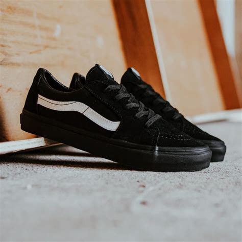 Jual Vans Sk8 Low Contrast Black Black White Original Kota Surabaya