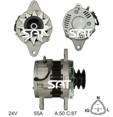 Alternator For Hino Sht Sawafuji 27040 1102 Al5001 12842 Alternador