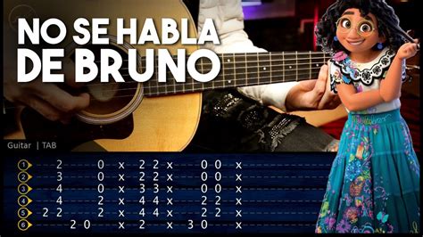 NO SE HABLA DE BRUNO Encanto GUITARRA Tutorial TABS ACORDES RITMO