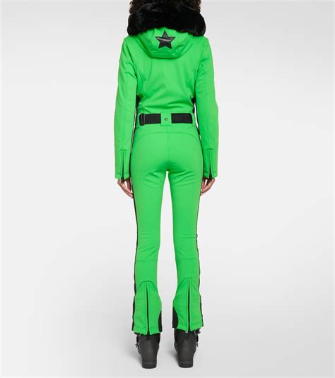 Parry Faux Fur Trimmed Ski Suit In Green Goldbergh Mytheresa