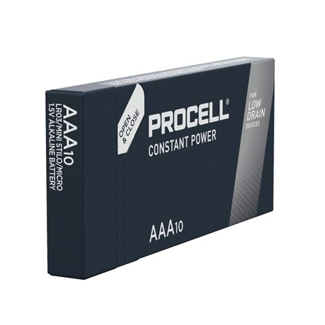 Duracell Procell Constant Aaa Battery Pack Of 10 5000394149199