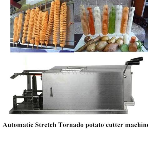 Automatic Stretch Tornado Potato Machine Spiral Twist Potato Slicer