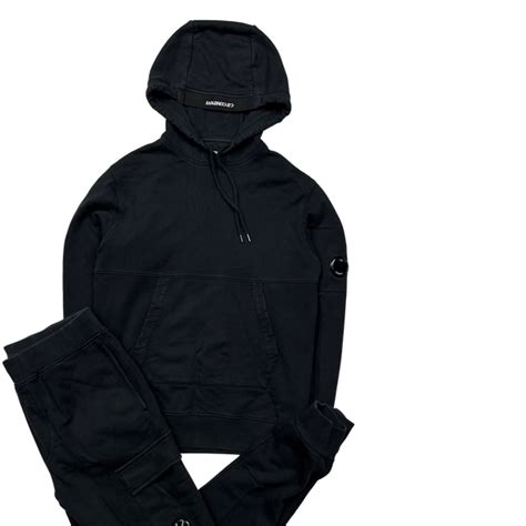 Cp Company Black Tracksuit Set Small Mats Island